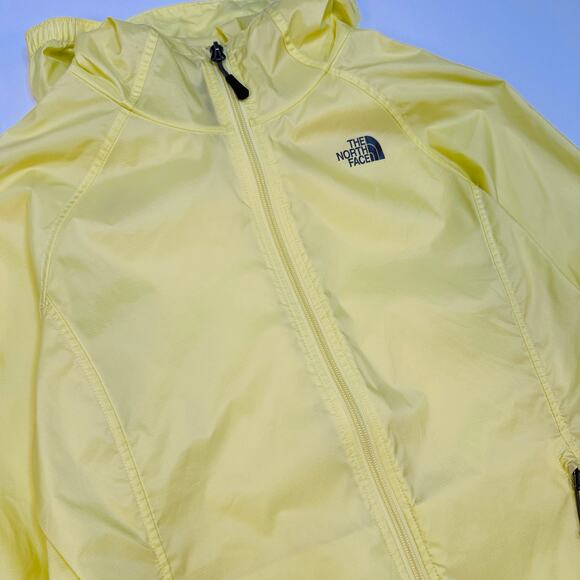 The North Face Bright Yellow Lightweight Windbreaker Zip Front Jacket - Picture 2 of 9